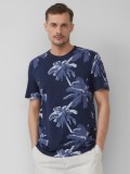 S.Oliver Tricou barbati cu imprimeu tropical, din bumbac, Regular Fit, Bleumarin inchis, S, 2XL, 3XL, L, M, XL