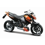 MAISTO MOTOCICLETA METALICA CU STAND EDITIE SPECIALA KTM 690 DUKE SCARA 1 LA 18
