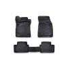 Covorase Auto Cauciuc Tip Tavita Renault Megane IV (2016-) Negru, Bordura Inalta, Protectie Integrala Podea, Fixare Clipsuri