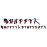 Cumpara ieftin Banner litere Happy Birthday Buburuza Miraculoasa 210 cm