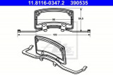 Arc, etrier frana AUDI A6 Avant (4F5, C6) (2005 - 2011) ATE 11.8116-0347.2