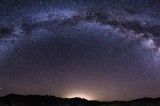 Tablou Canvas, "Calea Lactee deasupra orizontului nocturn", Stele, Galaxie, Cale, Lactee, Cer, &Icirc;nstelat, Noapte, Infinit, Lumină, Arc, Univers, Mister