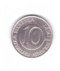 Moneda Slovenia 10 tolarjev 2001, stare buna, curata, Europa, Cupru-Nichel