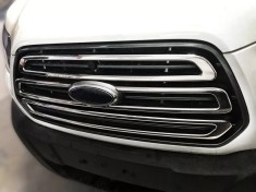 Set de 3 ornamente grila/masca fata crom pentru Ford Transit 7 din 2013-2018