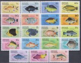 Timbre uzuale cu pești din Grenada-Grenadines