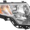Far FORD EDGE, 10.2006-2010, partea Dreapta, TYC, Tip=USA; tip bec H11+HB3+PY27/7W; manual; argintiu; halogen