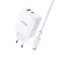 Incarcator de retea, Kakusiga, Dual Port EU Charger KSC-670, PD 30W USB typ C + QC3.0 USB + 1m cablu (USB-C -