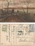 ~Ungaria, Carte postala, felicitare de Pasti, 1913