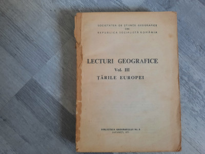 Lecturi geografice vol.III Tarile Europei foto