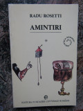 AMINTIRI - RADU ROSETTI