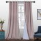 Draperie din catifea cu inele negre, Madison, 150x245 cm, densitate 700 g/ml, Faux Fur, 1 buc