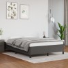 VidaXL Cadru de pat, gri, 140x200 cm, piele ecologică 347255