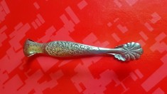 G415-Cleste vechi ghiata, zahar metal argintiu stare uzata numai de colectie perioada interbelica.