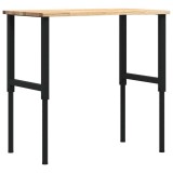 Cumpara ieftin Banc lucru 100x60x(71,5-98) cm lemn masiv stejar