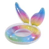 Colac gonflabil pentru copii, model aripioare cu sclipici, 70 cm