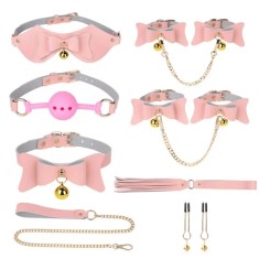 Set BDSM Lady Pink 7 Piese, Roz, Guilty Toys