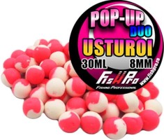 Pop-Up FISH PRO Duo, Pink White, Usturoi, 8mm, 65buc