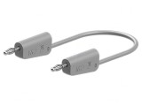 Cablu de măsurare gri 0,5m 60VDC 30VAC 19A PVC