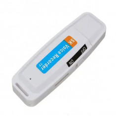 Stick USB Reportofon iUni MTK99, Inregistrare audio, Alb foto