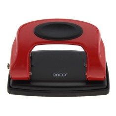 Perforator Metalic Daco, Capacitate 10 Coli, Rosu, Tavita Deseuri, Perforator pentru Hartie, Perforator de Hartie, Perforatoare Hartie, Perforatoare B foto