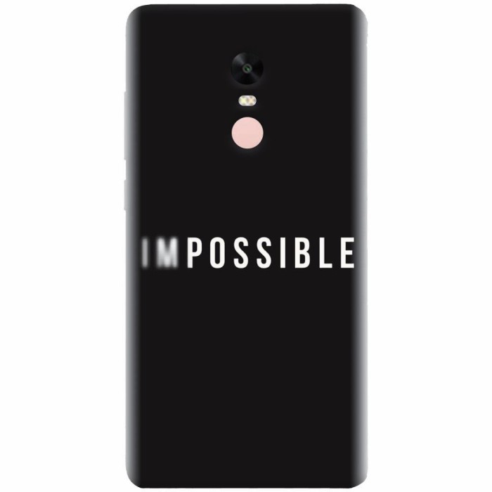 Husa silicon pentru Xiaomi Redmi Note 4, Impossible