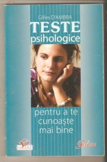 Teste psihologice pentru a te cunoaste mai bine