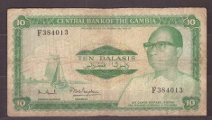 Gambia 1972-1986 - 10 dalasis, uzata foto