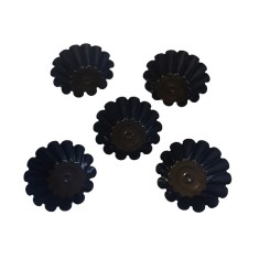 Forma pentru Savarine, Set 5 cavitati, Negru, 10 cm, 399COF
