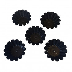 Forma pentru Savarine, Set 5 cavitati, Negru, 10 cm, 399COF