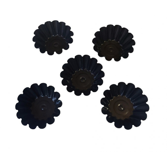 Forma pentru Savarine, Set 5 cavitati, Negru, 10 cm, 399COF