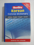 Berlitz - KOREAN Concise Dictionary Korean-English / English-Korean