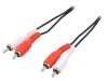 Cablu RCA Dublu 5m Negru Logilink - Conectica Audio Video