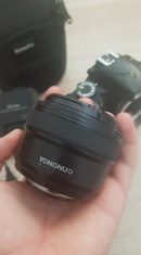 Aparat Nikon D3200 + Obiectiv Youngnuo 50mm FIX foto