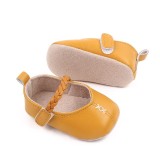 Pantofiori galben mustar pentru fetite (Marime Disponibila: 6-9 luni (Marimea