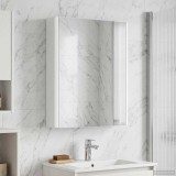 vidaXL Dulap cu oglindă pentru baie Alb 43 x 11,5 x 60,5 cm 889223