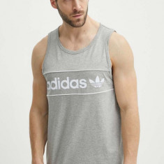 adidas Originals tricou din bumbac barbati, culoarea gri, IR9342