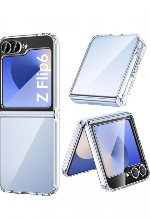 Husa silicon transparent disponibila pentru Samsung Galaxy Z Flip 6