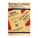 - Din presa literara romaneasca a secolului XlX - 115941