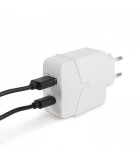 Adaptor incarcator de retea USB +USB Type C PD18W QuickCharge 3.0 cu, Delight