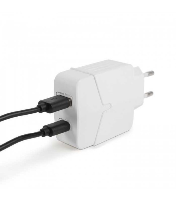 Adaptor incarcator de retea USB +USB Type C PD18W QuickCharge 3.0 cu