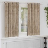Draperii din catifea Champagne Poliester 140 x 175 cm