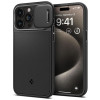 Husa iPhone 15 Pro Max, Spigen Optik Armor, Black