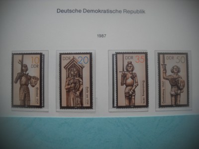 HOPCT TIMBRE MNH GERMANIA-DDR/RDG-1191 STATUTUL ROLAND-4 VAL-1987 foto