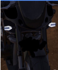 Semnalizari Moto design nou lumina alb + galben foto