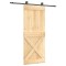 Usa glisanta cu set de feronerie 85x210 cm, lemn masiv de pin