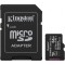 Card Memorie microSDXC Kingston Canvas Select Plus Android A1, 64Gb, Clasa 10 / UHS-1 U1, Cu Adaptor SDCS3/64GB