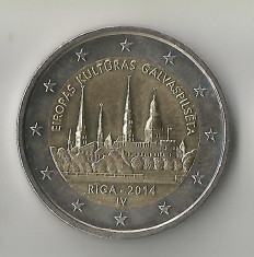 Letonia, 2 euro comemorativ, 2014 foto