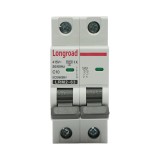 Siguranta automata MCB 2P 10A 415V AC Longroad, curba C, sina DIN