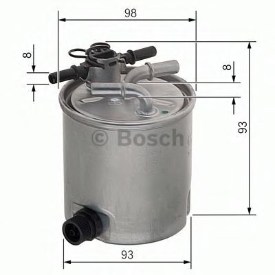 Filtru combustibil DACIA LOGAN MCV (KS) (2007 - 2016) BOSCH F 026 402 072 foto