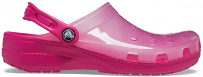 Saboti Crocs Classic Translucent Clog Roz - Candy Pink foto